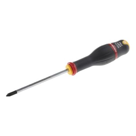 Facom – Tournevis Phillips 100 mm – Lame en carbone-silicium – Poignée bi-matière ergonomique – Empreinte traitée noire pour durabilité (1/4)