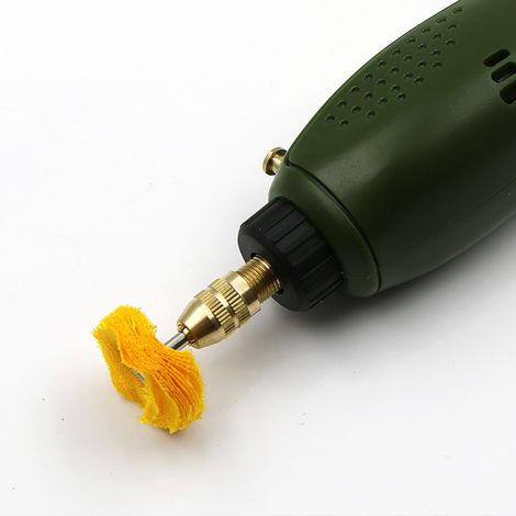 10 Stück Schleifscheiben aus Baumwollgewebe mit 3 mm Schaft und 25 mm Kopfdurchmesser (1/5)