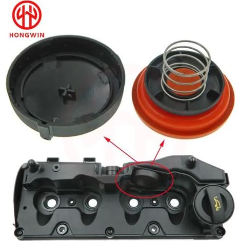 LYERCW - Pour moteurs VAG 1.6TDI, 2.0TDI, 3.0TDI VW Audi A4 A6 Q5 03L103469 059103470AS 03L103469R Couvercle de soupape PCV avec diaphragme