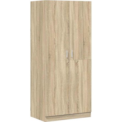 Maison Exclusive - Armadio Rovere Sonoma 80x50x180 cm in Legno Multistrato