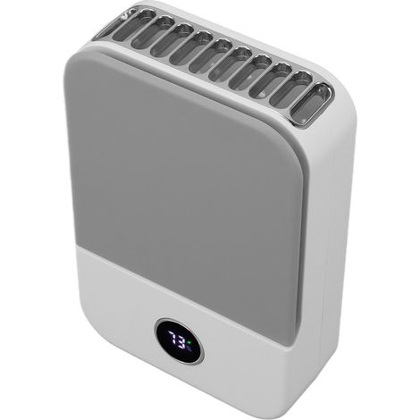 Nackenventilator zum Umhängen, 3 Geschwindigkeitsstufen, leise, Gürtelclip, USB-aufladbar, tragbar, Sommer (1/5)