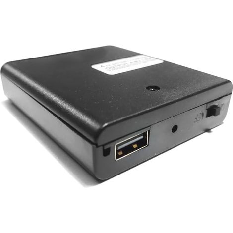 Prise USB Femelle Boîtier de 4 Piles AA, Décharge du Chargeur de Batterie 4AA, Alimentation de Secours par Batterie, Sortie 4,8 Volts / 6 Volts, avec on Off (USB Female Extension Cable)