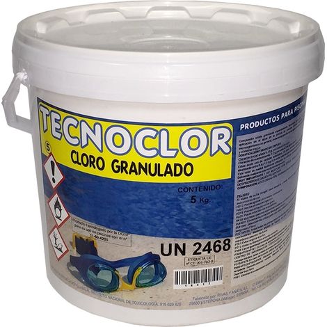 Cloro granulado de mantenimiento, 5 Kg. Tecnoclor