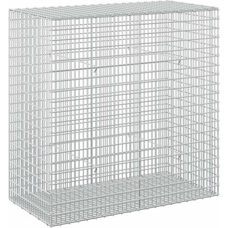 Gabione mit 3,5 mm Draht und 5x2,5 cm Maschen 100x50x100 cm vidaXL (1/5)