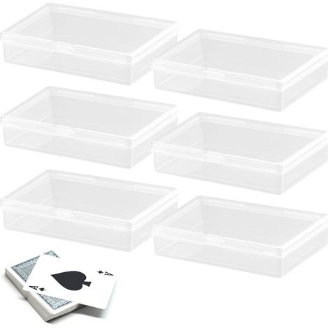 Boite De Rangement - 9.5 X 6.9 X 2.4 Cm - Transparente - Empilable - Pour Petits Objets - 6 Pièces (1/5)