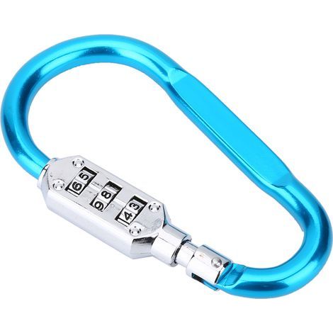 Reisetasche Gepäcksicherheit Zahlenschloss Karabinerschloss Vorhängeschloss Blau (1/5)