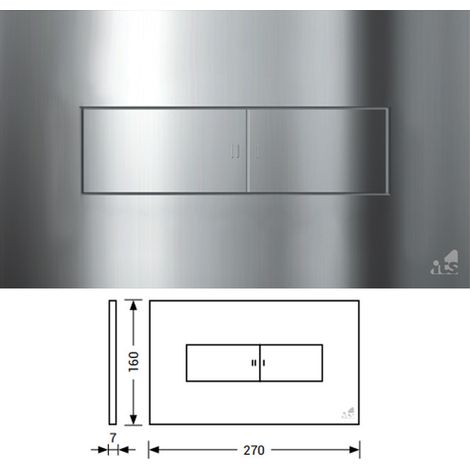 Placca Di Comando Idea TODINI Azionamento Meccanico Compatibile con Cassette Linea IDEA Abs Alta Resistenza Cromo Lucido