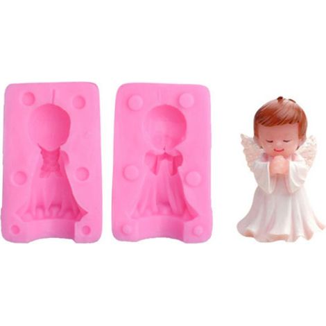en silicone 3D ange garçon et fille pour faire soi même des (1/4)