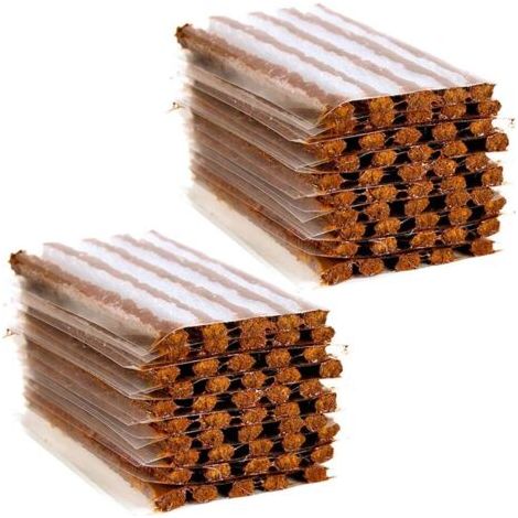 Kit de réparation de crevaison pour pneus sans chambre à air, 100 pièces, cordons, bouchons, outil de réparation en caoutchouc pour voiture, 100 mm x 6 mm (1/4)