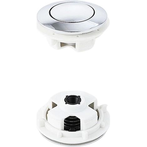 Bouton de chasse d'eau, commande réservoir toilettes (1/2)