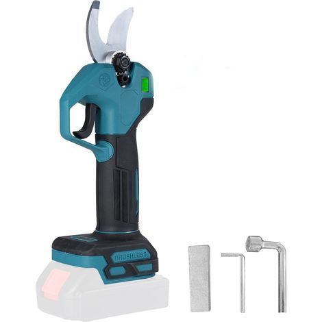 Sécateur Électrique Sans fil, 35mm Brushless 800W Secateur Electrique, LCD (Compatible avec Batterie Makita 18V, Piles non incluses) (1/5)