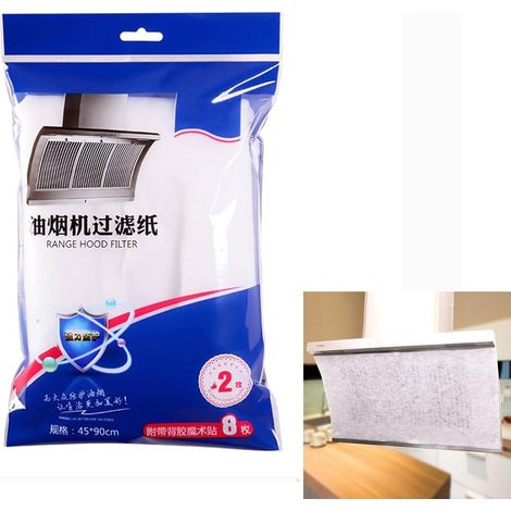 4pcs 45x90 Cm Hotte Aspirante Filtre À Graisse, Autocollant Anti - Huile Universel Filtre À Graisse Papier De Cuisine Outil De Papier D'aspiration D'huile (1/5)