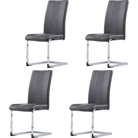 Jymtom – Chaise en velours et simili cuir – Sedia da pranzo ergonomique – Pieds en acier inoxydable – Dimensions 58x43x98 cm – Pour cuisine et bureau (1/5)
