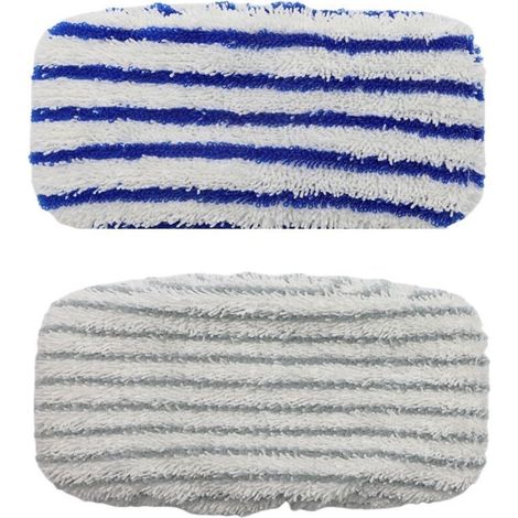 Rowenta mop covers model ZR005801/RY7/RY8 series "Good Luck" (3 pieces in blue twisted fabric and 3 pieces in gray twisted fabric) (1/2)