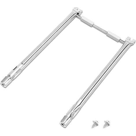 45,7CM Tube de rechange pour brûleur de gril pour Weber Spirit 200 Series,Spirit E210 S210 E220 S220 Gas Grill, 18" Pièces de brûleur en acier inoxydable pour Weber 69785 (avec commandes avant) (1/5)