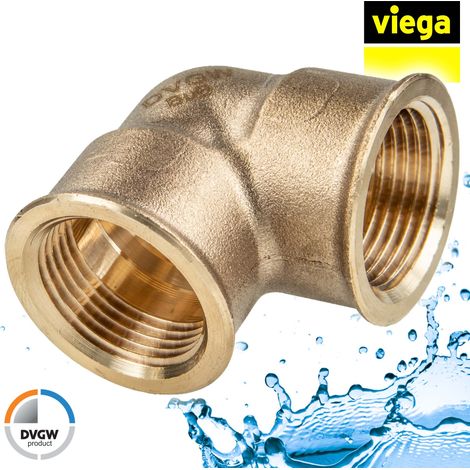 Viega Bogen 90 Grad, Rp1 3, Rp2 3 Rotguss oder Siliziumbronze Modell 3090, 650698 (1/5)