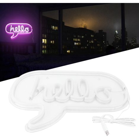 Enseigne lumineuse LED néon USB innovante, décoration murale pour chambre, fêtes et festivals (1/5)