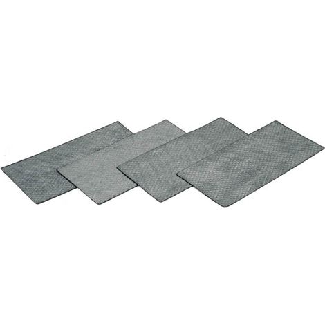 Nicoll – Jeu de 4 plaques insonorisation baignoire – Auto-adhésif – Diminution acoustique > 25% – Traitement anti-feu M2 – Dimensions 400 x 200 x 2,5 mm