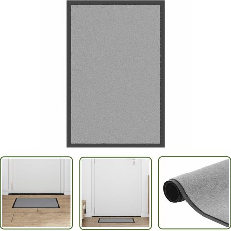 vidaXL Fußmatte Grau 40x60 cm (1/5)