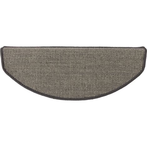 Sisal-Stufenmatten Premium Grau 23,5 x 65 cm