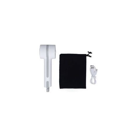 Ventilador portátil de estado sólido recargable por USB con función de compresión de frío, ideal para acampar, viajar, actividades al aire libre y la oficina, color blanco. (1/4)