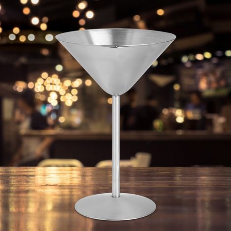 Verre à cocktail en acier inoxydable 304, coupe à champagne, verre à vin rouge, accessoires de bar pour la décoration de fêtes (1/5)