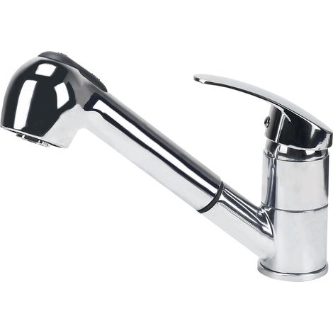 Mitigeur Cuisine avec Douchette Extractible Robinet de Cuisine Pivotant 360°Robinet Cuisine Robinet Evier de Cuisine Mitigeur Evier en Laiton Robinetterie de Cuisine Froide et Chaude Chromé (1/5)