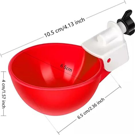 Automatic Poultry Drinker and Drill Set of Plastic with Hole Saw for Buckets, Kegs, Bins (1/4)