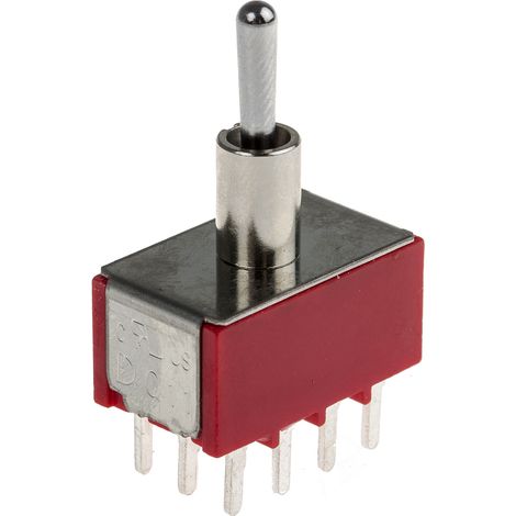 Interrupteur à levier RS PRO, On-On-On, 4 RT, 5 A @ 250 V c.a. ( Prix pour 1 )