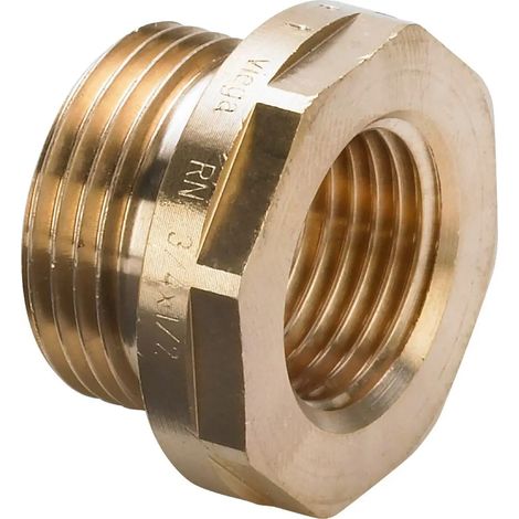 Viega Reducción Megapress, G 3/4, Rp 1/2 Bronce rojo Modelo 3241.1, 731236