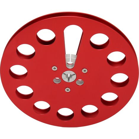 Bobine réceptrice universelle 1/4" (7 pouces) à 11 trous, résistante au vent, vide, pour enregistrement, rouge (1/5)