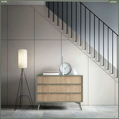 Commode - L.106 x H.80 x P.38 cm - 3 tiroirs - KAORI (1/5)