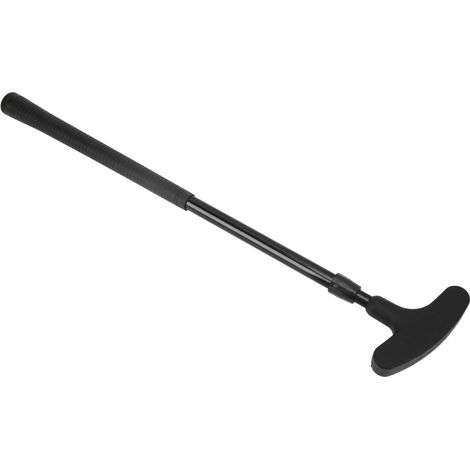 Outil de golf rétractable et réglable à double face avec échelle, pour enfants et adultes - Cadeau ludique - Noir (1/5)