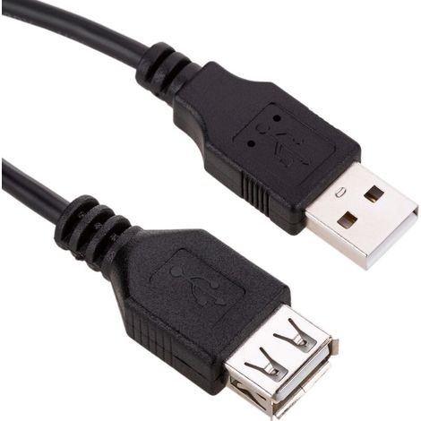 Câble rallonge USB 2.0 20 cm Type-A Mâle à Femelle (1/5)