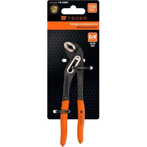 Alicates para tubos ajustables de 180 mm / teger (1/3)