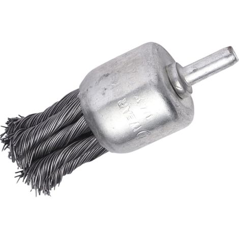 Brosse métallique en acier doux, type stylo, pointe ondulée (1/5)