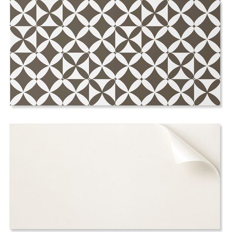 Azulejos de pared de vinilo autoadhesivos con estampado geom茅trico abstracto, 10x40x20 cm.