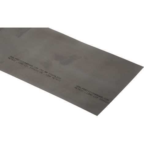 Cale en acier, 1.25m x 150mm x 0.1mm ( Prix pour 1 )