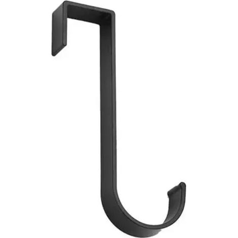 1 pièces créatif multi-fonction crochet salle de bain radiateur porte-serviettes armoires de cuisine porte arrière crochet clé porte-serviettes maison accessoires Style B noir (1/5)