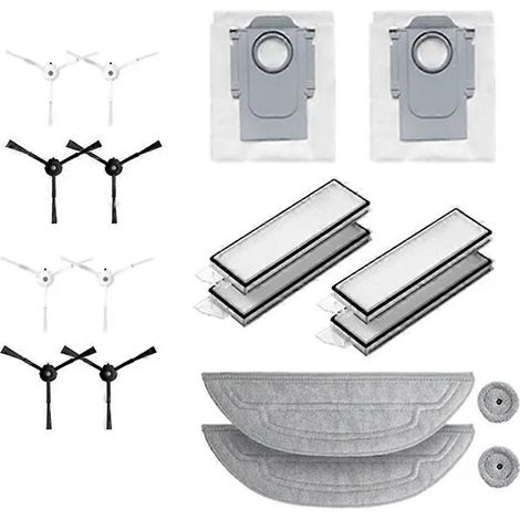 Filtre pour aspirateur brosse pour aspirateur Filtre de brosse pour aspirateur filtre de Replaceable Accessoires pour Roborock S8 MaxV Ultra G20s Robot Aspirateur Serpillière C h Aspirateur Bags Side (1/5)
