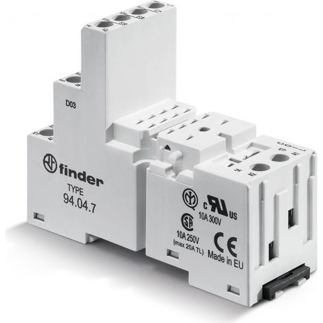 Support 10A 250V série 5534 étrier métal bobine contact séparé ferroviaire FINDER 94047SMA