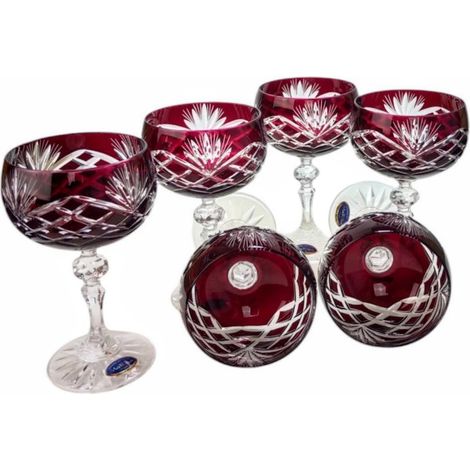 Verres à champagne Ruby Crystal 150 ml Ananas (1/5)