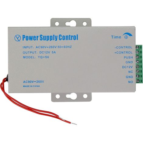 DC 12 V 5 A Alimentation pour kit de Système de Contrôle d'accès Interrupteur électronique de la Puissance d'Ac90 V-260 V (Yq-s6) (1/5)