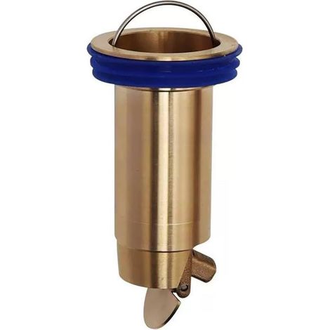 Noyau de vidange de sol, construction en laiton avec anneau d'étanchéité en silice, filtre de douche et de vidange de sol, prévention et blocage du refoulement, design amovible facile à nettoyer pour (1/5)