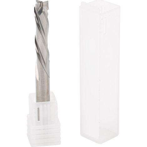 Dreischneidige Schaftfräser aus Wolframstahl für Aluminium, CNC-Rundschaft 6x6x25x60 mm