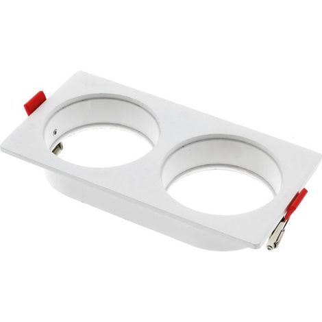 IluminaShop - Aro de Empotrar Blanco Para 2 Modulos 10W Serie Cobfix (1/3)