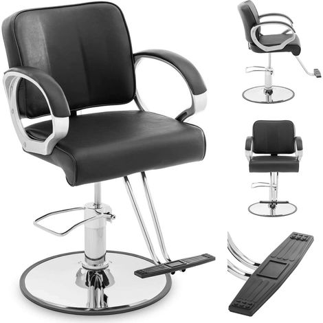 Fauteuil de coiffeur - physa - Réglable en hauteur, pivotant - Avec un élégant Repose-pieds en T - Max. 180kg (1/5)