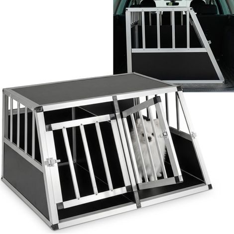 COSTWAY Gabbia Per Cani Trasportino Trasporto Auto Viaggio Esterno Interno Suv Camion Antimorso Resistente Porte Animale Domestico Cucciolo Robusto Piccoli Ga (1/5)
