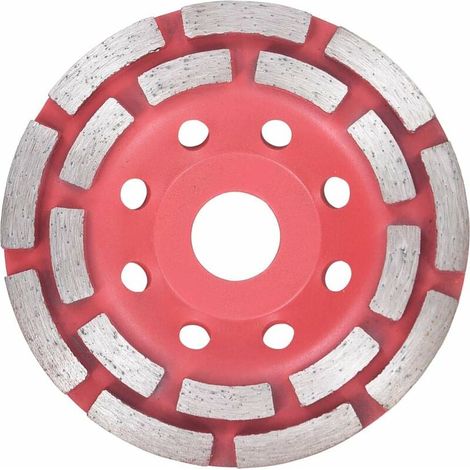 Ulisem Diamant-Schleifscheibe mit Doppellinien-Oberflächenvorbereitung, Kantenverblendung, glatte Formgebung von Mauerwerksoberflächen, 115 mm (1/5)