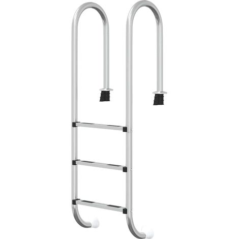vidaXL Escalera para piscina acero inoxidable 304 54x38x158 cm (1/2)